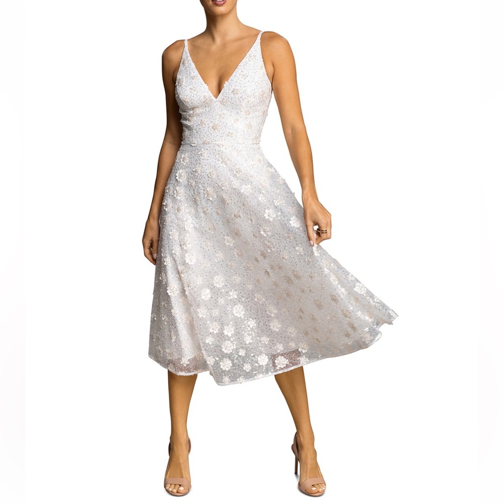 Elegant White Dress the Population dress